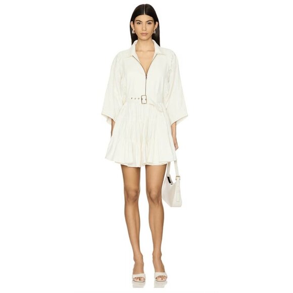 Free People Hampton Mini Dress in Ivory Woman's Sz L Sold on REVOLVE - Picture 1 of 10